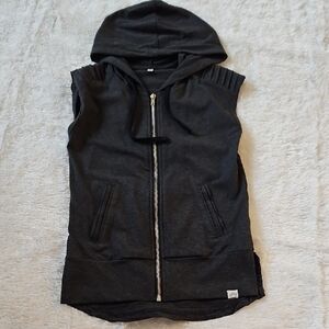 Posh Kiddos Gray Sleeveless Hoodie Vest